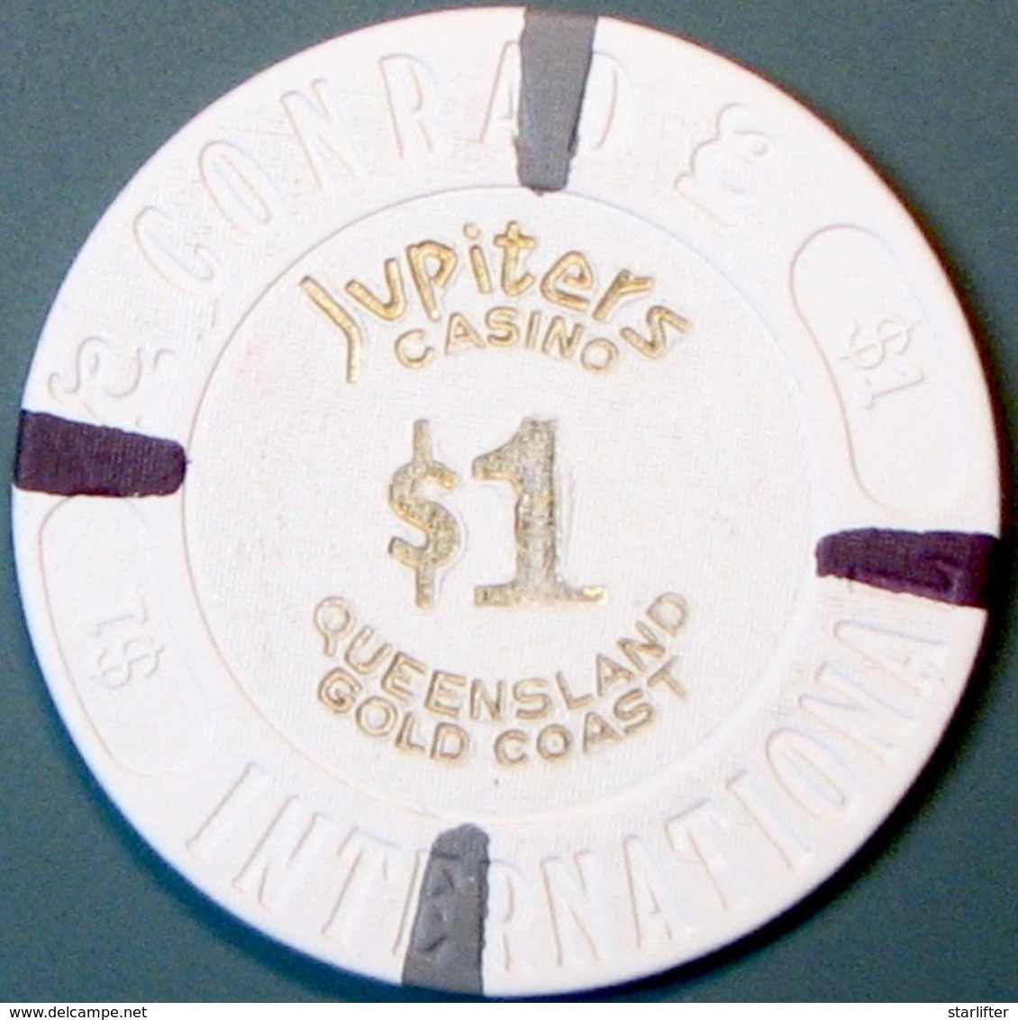 $1 Casino Chip. Jupiters, Queensland, Australia. G54. - Casino