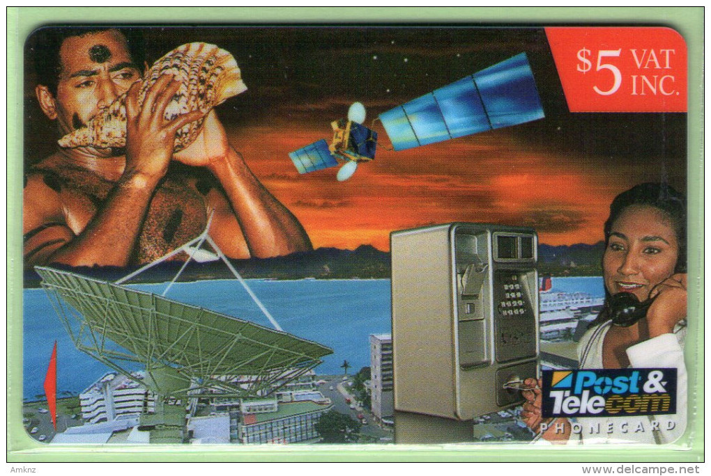 Fiji - 1995 FPTL Corporate Phonecards - $5 Card Phone - FIJ-072 - VFU - Fidji