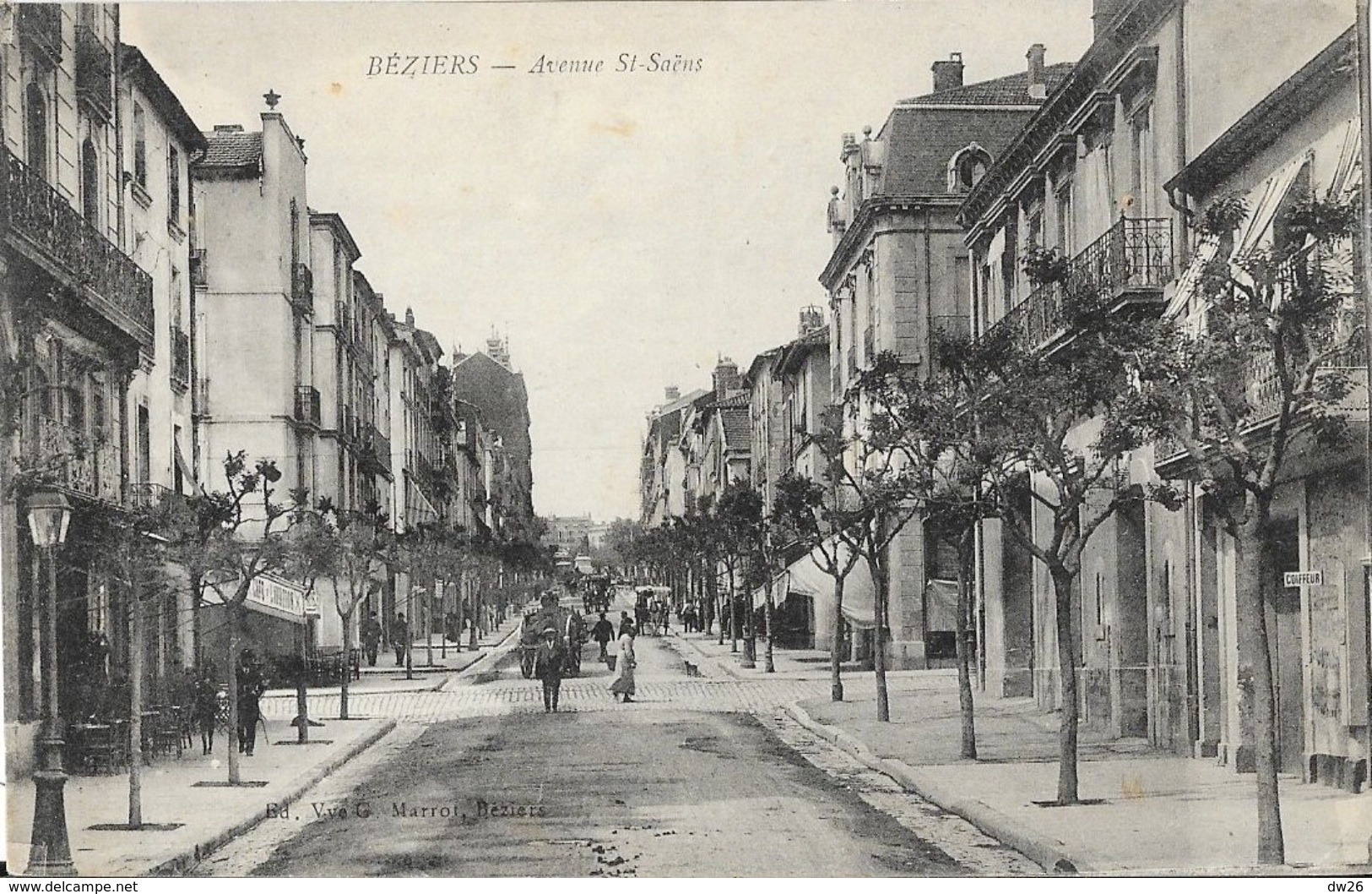 Béziers (Hérault) - Avenue St Saint-Saens - Edition Vve Marrot - Beziers