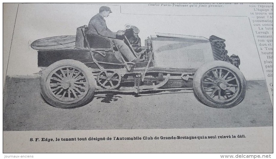 1902 COUPE GORDON BENNETT - VAUTRAIT DE TARDAIS - POIDS HALTERES - SANTOS-DUMONT CAP SAINT MARTIN - HISTOIRE DU MUSCLE - 1900 - 1949