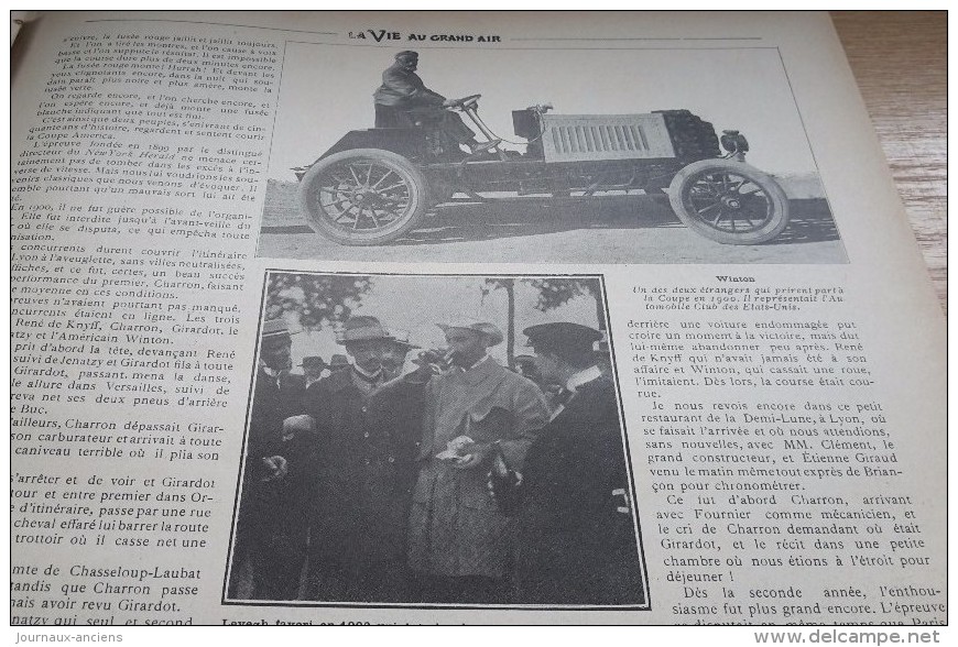 1902 COUPE GORDON BENNETT - VAUTRAIT DE TARDAIS - POIDS HALTERES - SANTOS-DUMONT CAP SAINT MARTIN - HISTOIRE DU MUSCLE - 1900 - 1949