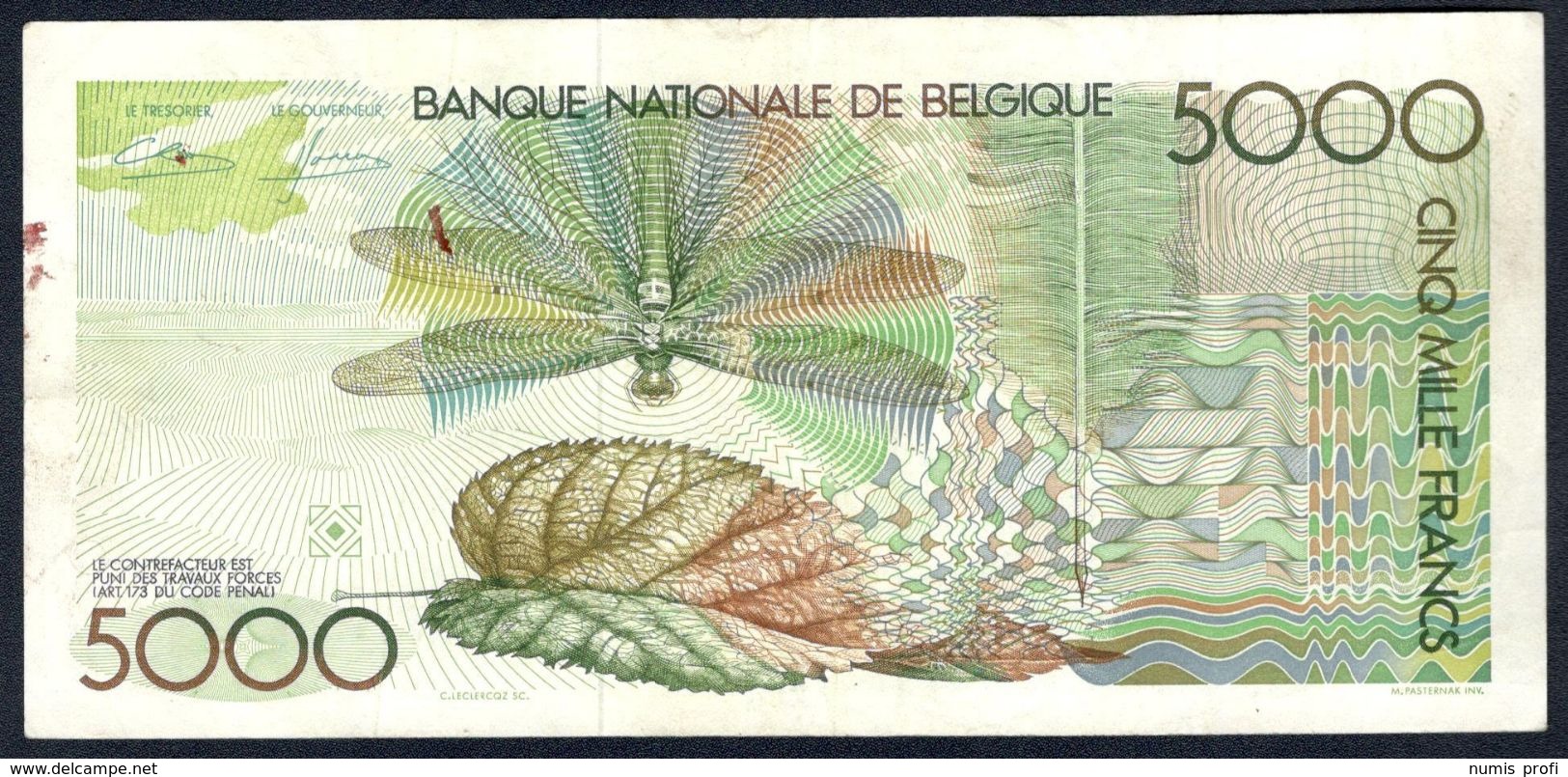 Belgium - 5000 Francs 1982 - 1992 - P145(3) - 5000 Francs