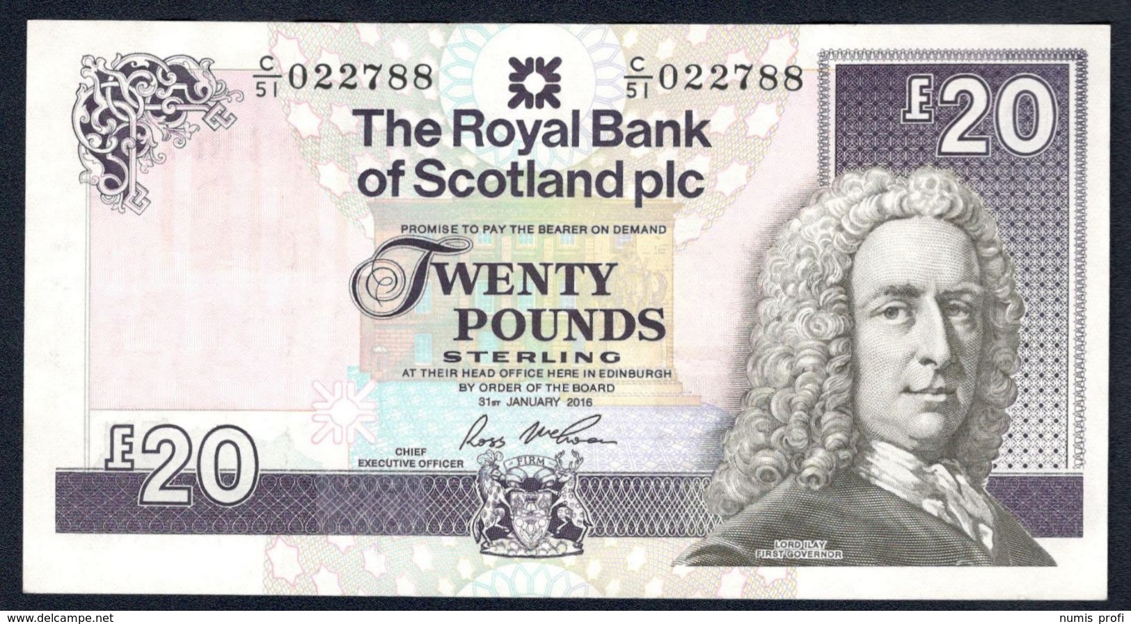 Scotland - 20 Pounds 2016 - P 354f - 20 Pounds