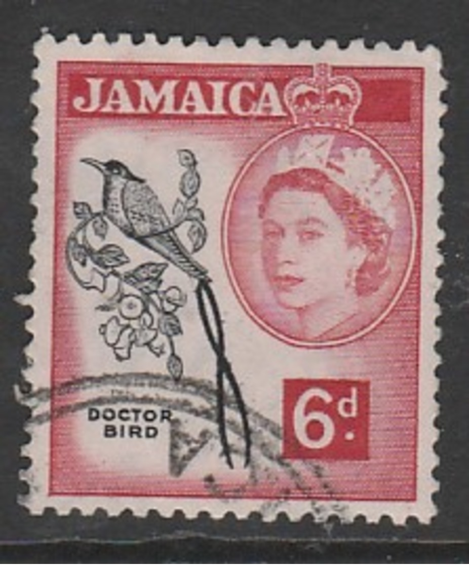 Jamaica  1956 Local Motifs 6 P Carmine/black SW 171 O Used - Jamaica (...-1961)