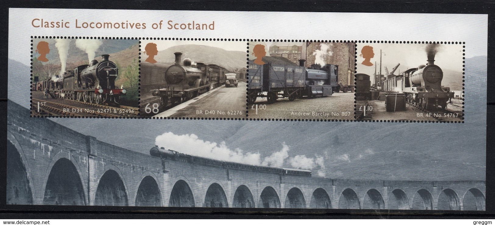 GB 2011 Mini Sheet Celebrating Classic Locomotives 2nd Series In Unmounted Mint Condition. - Blocks & Miniature Sheets