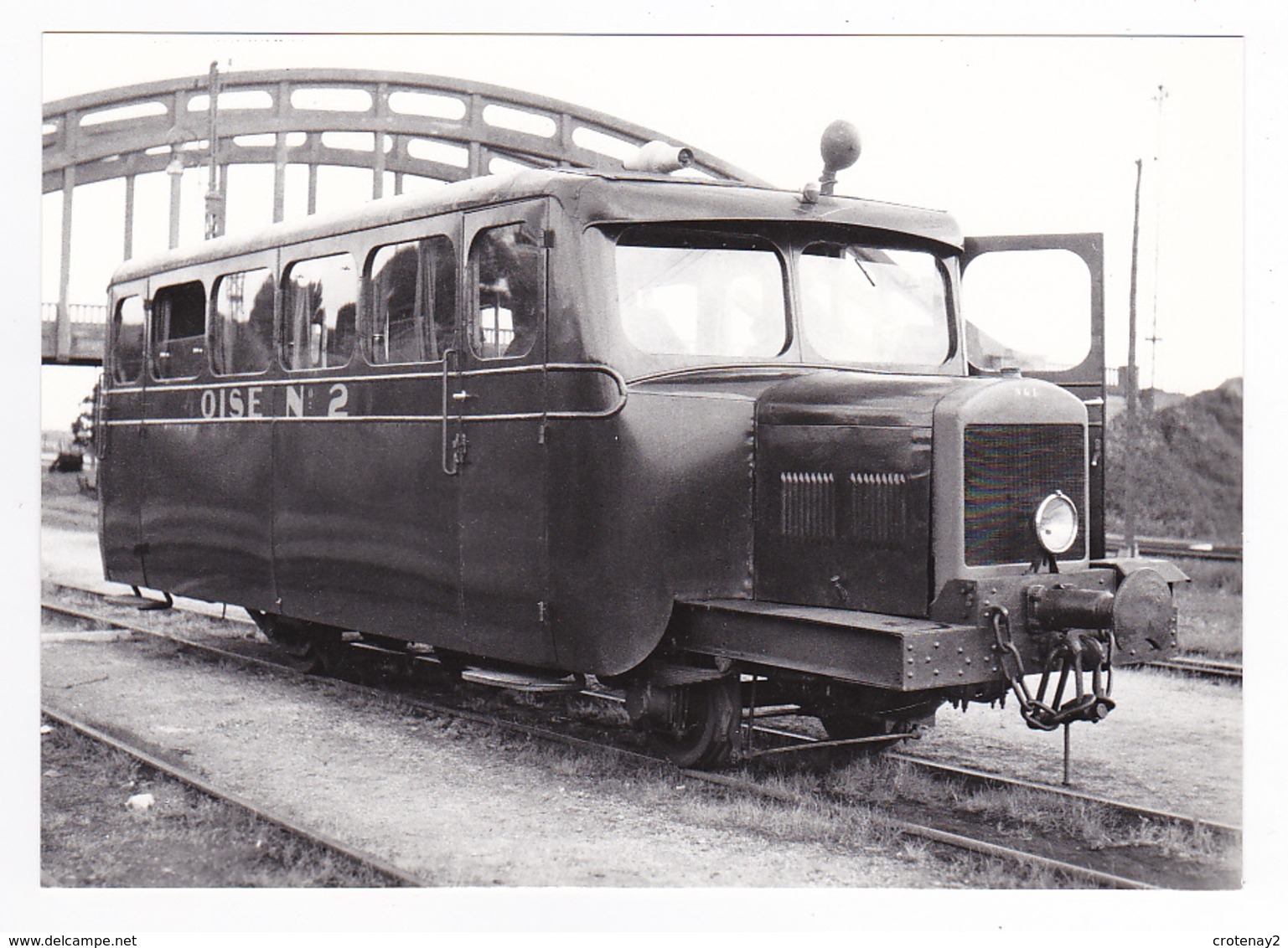 CPM TRAIN VOIR DOS 60 Noyon Autorail Billard A 50 D Oise N°2 En 1952 - Trains