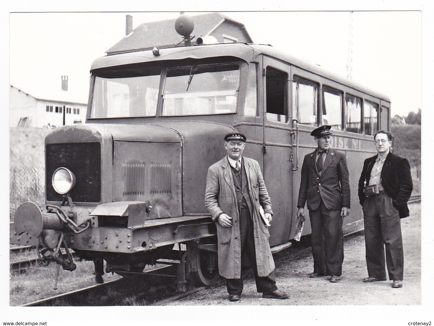 CPM TRAIN VOIR DOS 60 Noyon Autorail Billard A 50 D Oise N°1 En 1952 - Trains