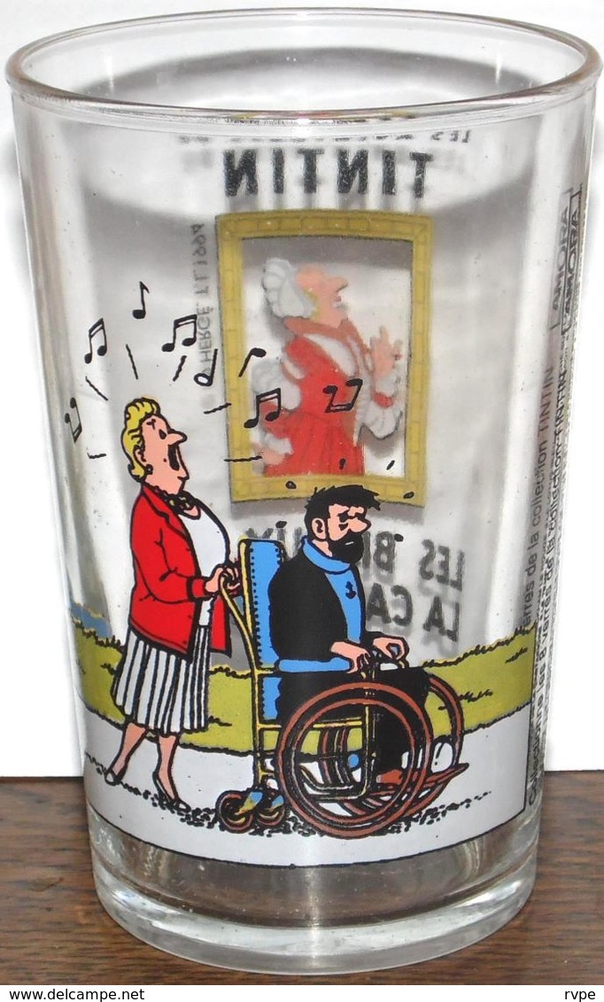 Ancien Verre à Moutarde   TINTIN  Les Bijoux De La Castafiore ( Collection Amorra - Autres & Non Classés