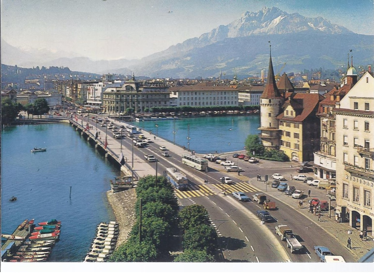 Luzern - Blick Auf Seebrücke Mit Pilatus   (Wz-L-1- 260) - Luzern