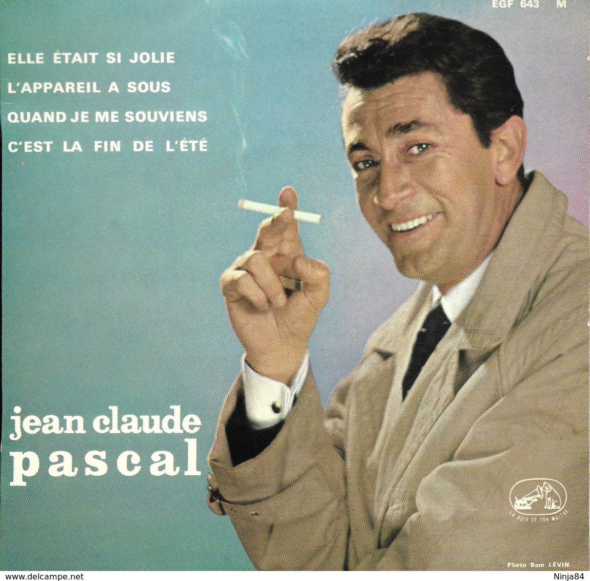 EP 45 RPM (7")  Jean-Claude Pascal / Serge Gainsbourg / Alain Barrière  "  Elle était Si Jolie  " - Other - French Music