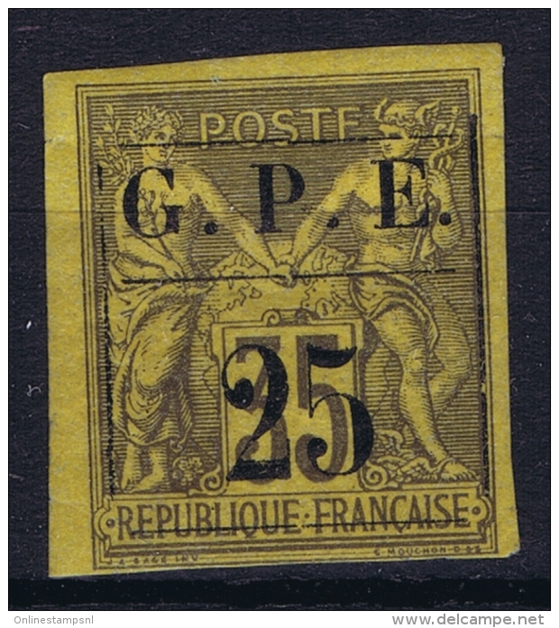 Guadeloupe: 1884 Yv 2 MH/* Flz/ Charniere 1884 - Unused Stamps