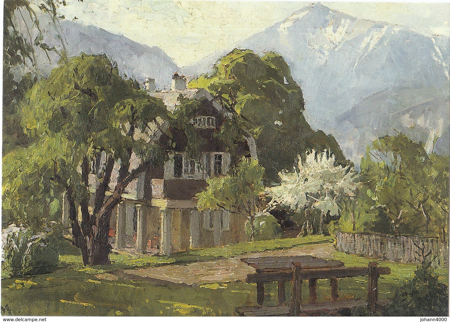 Niederösterreich Semmeringlandschaft Mit Villa Mahler Nach 1913 (Ausschnitt) Carl Moll (1861-1945) Nied.Landesmuseum - Melk