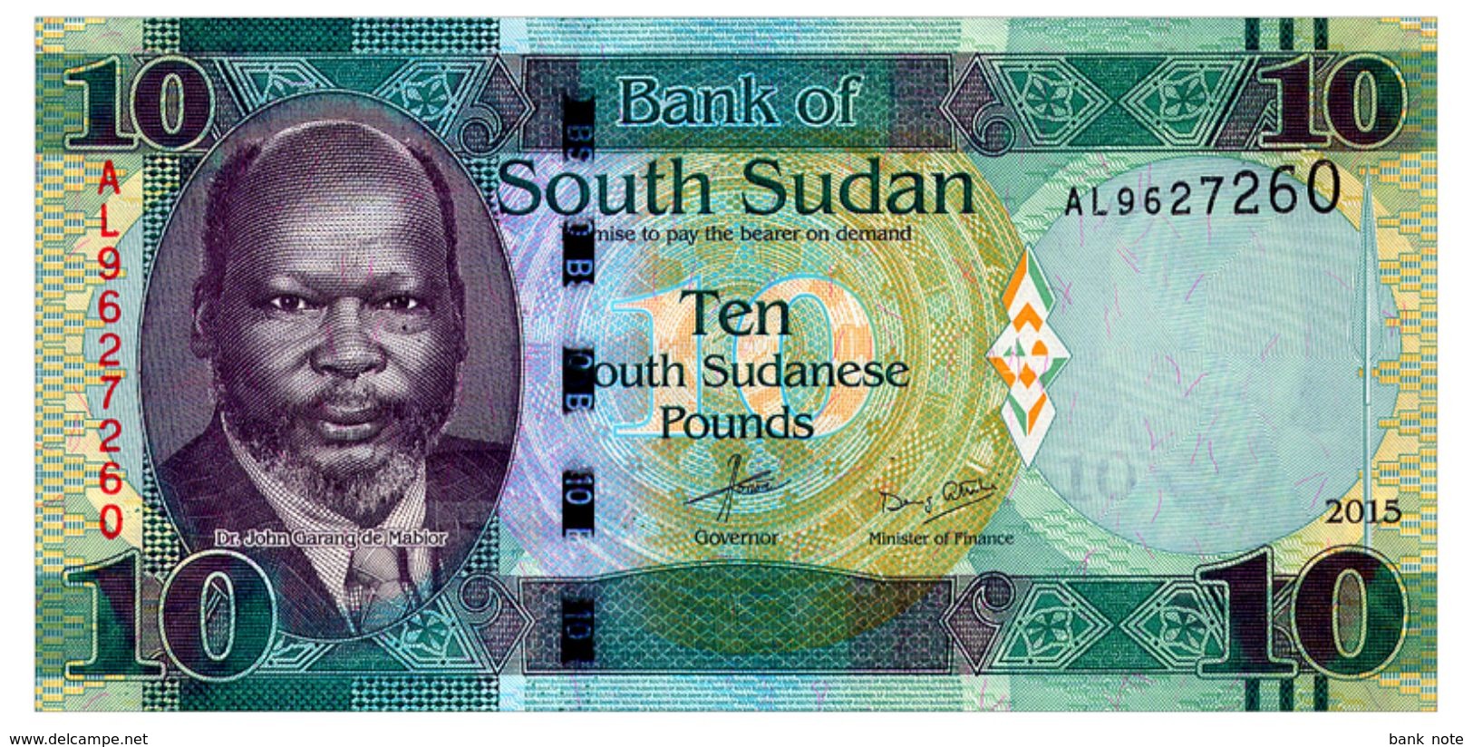 SOUTH SUDAN 10 POUNDS 2015 Pick 12a Unc - Zimbabwe