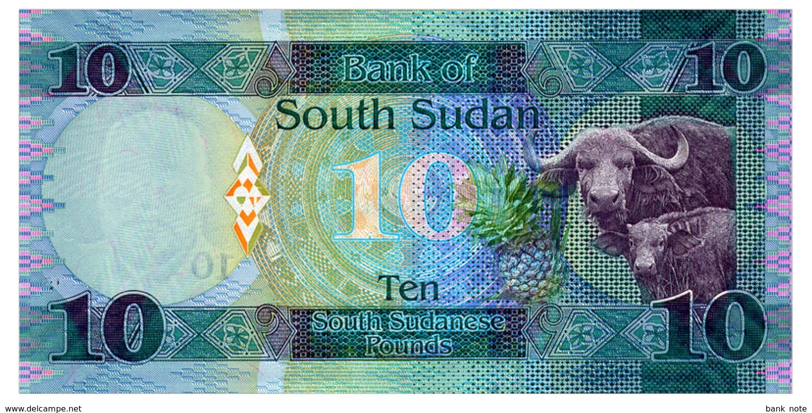 SOUTH SUDAN 10 POUNDS 2015 Pick 12a Unc - Simbabwe