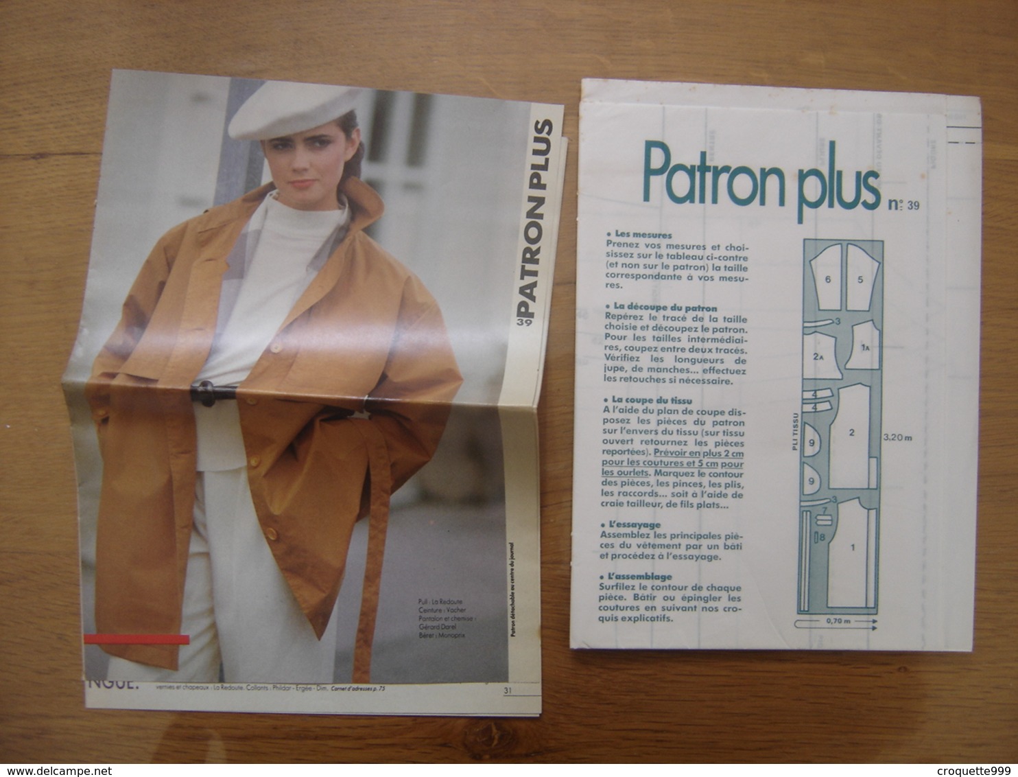Patron Plus Patroon 39 MODE Vintage FASHION - Patrons