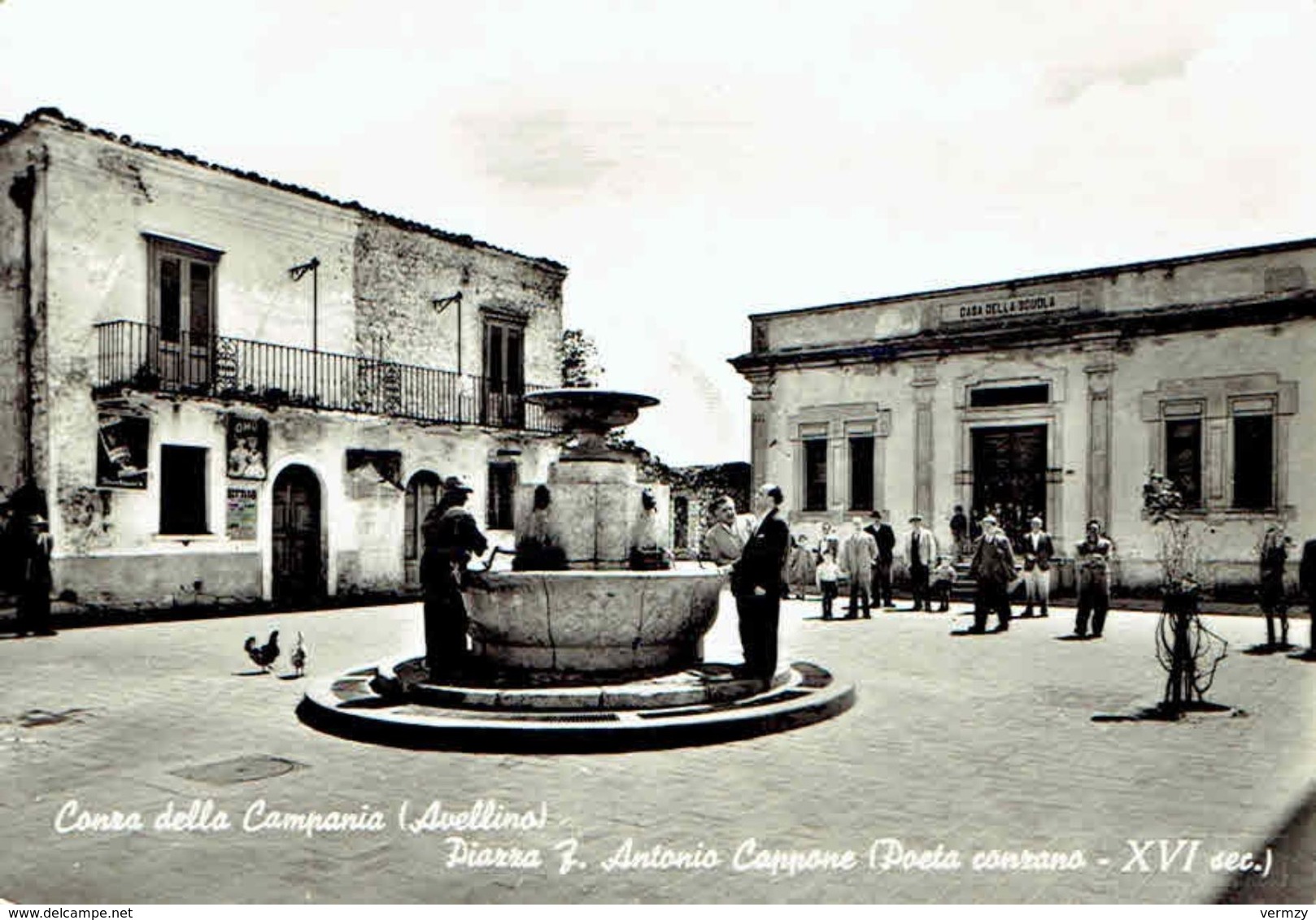 CONZA Della Campania : Piazza Fr. Antonio Cappone - Photo Véritable - Avellino