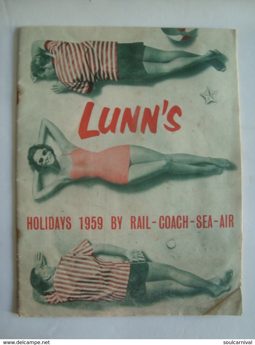 LUNN’S. HOLIDAYS 1959 BY RAIL, COACH, SEA, AIR. - Viaggi/Esplorazioni