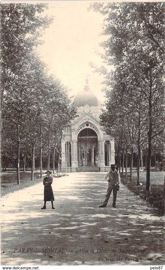 CPA Paray-le-Monial Allée Et Dome Du Sacré Coeur (animée) N2231 - Paray Le Monial