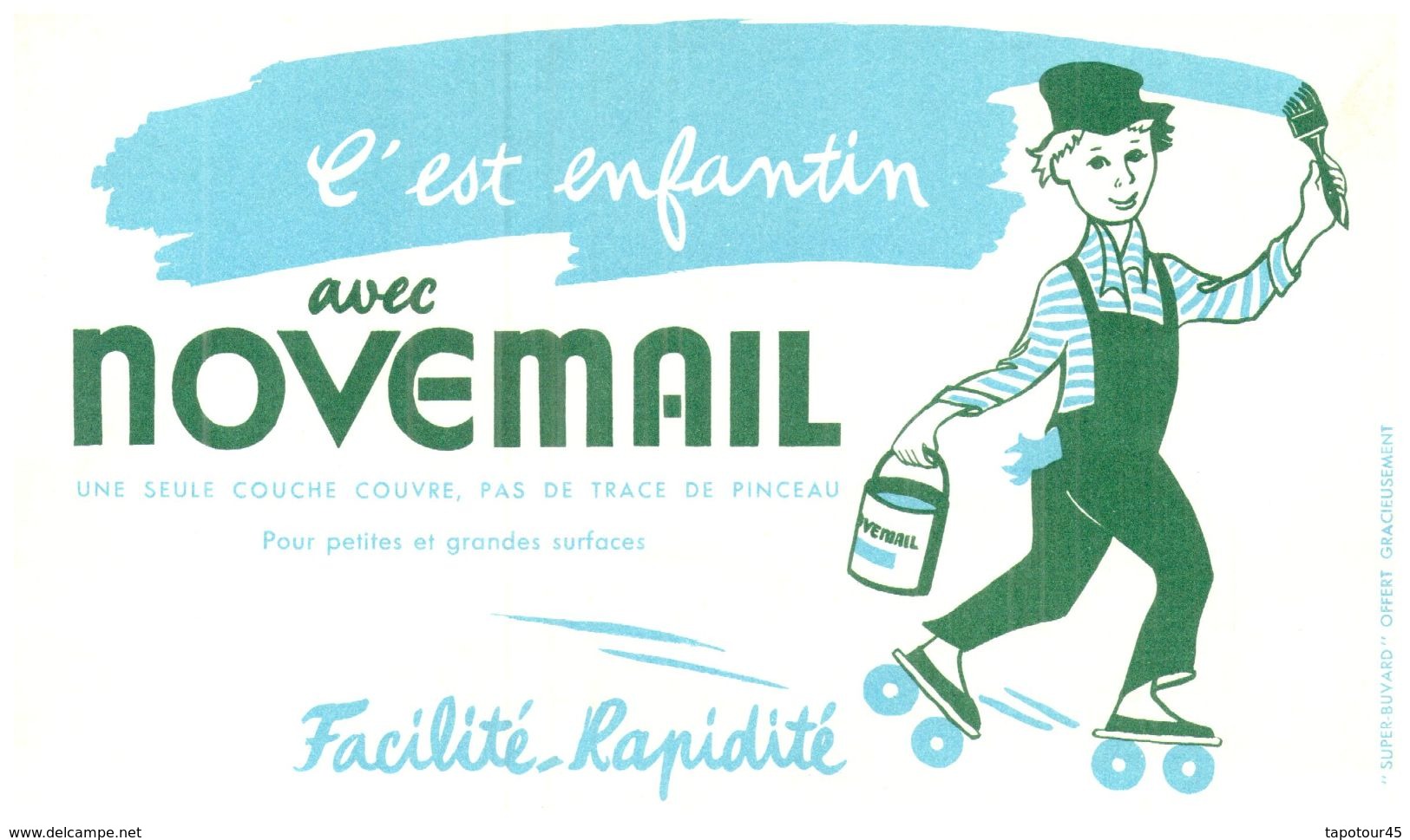 P N/Buvard Peinture Novémail (N= 4) - Paints