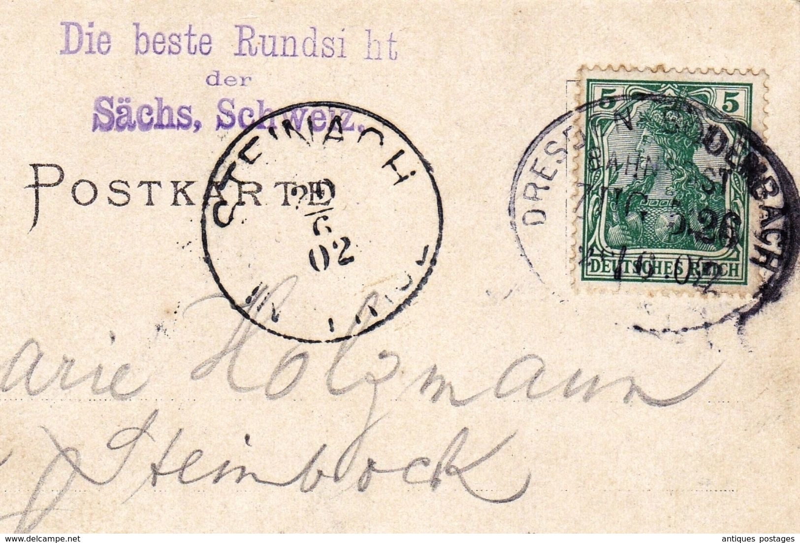 Carte Postale Allemagne  Deutschland Fels Bärenstein Steinach Dresden Bodenbach Sächs Schweiz - Covers & Documents