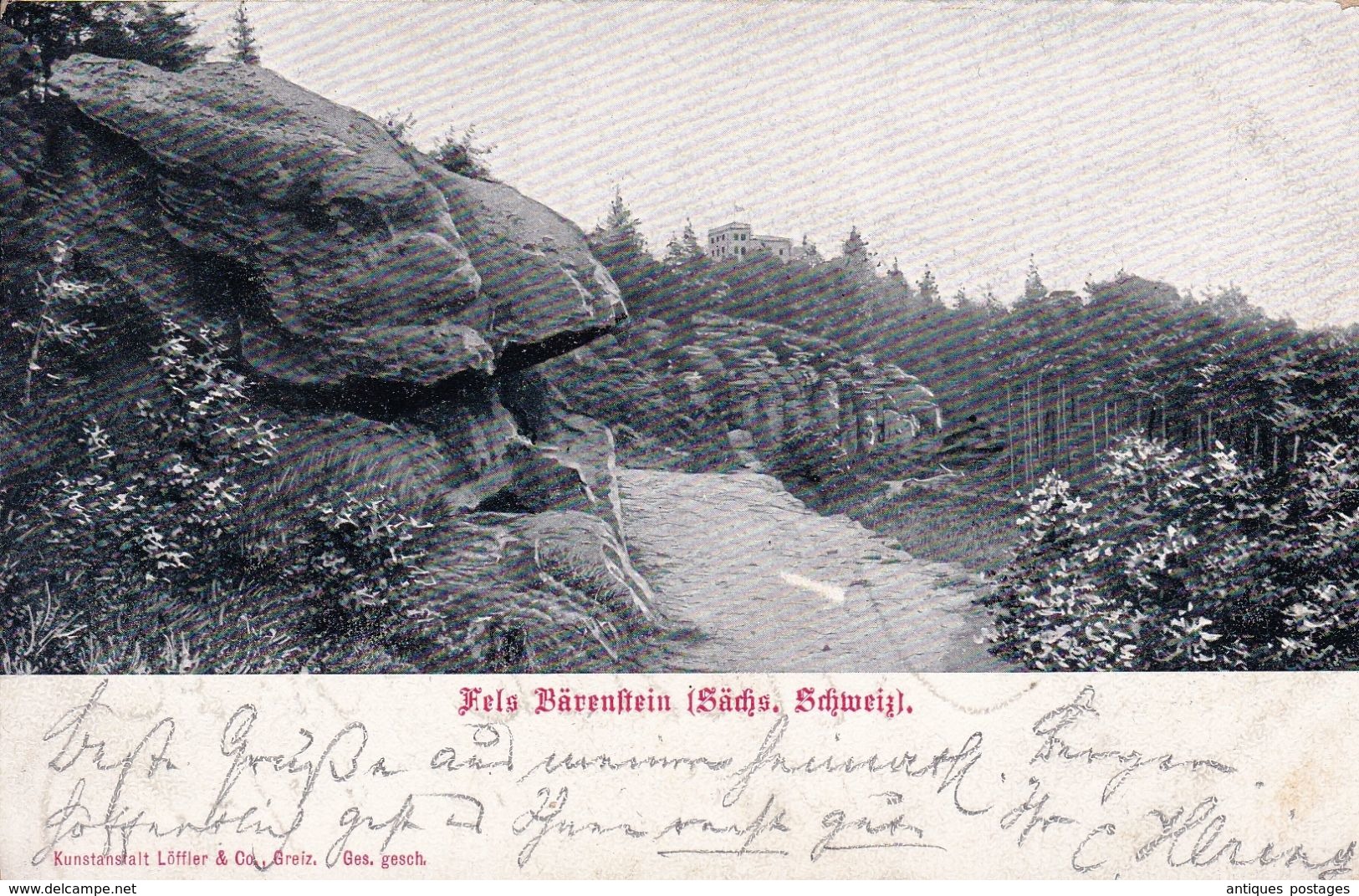 Carte Postale Allemagne  Deutschland Fels Bärenstein Steinach Dresden Bodenbach Sächs Schweiz - Covers & Documents