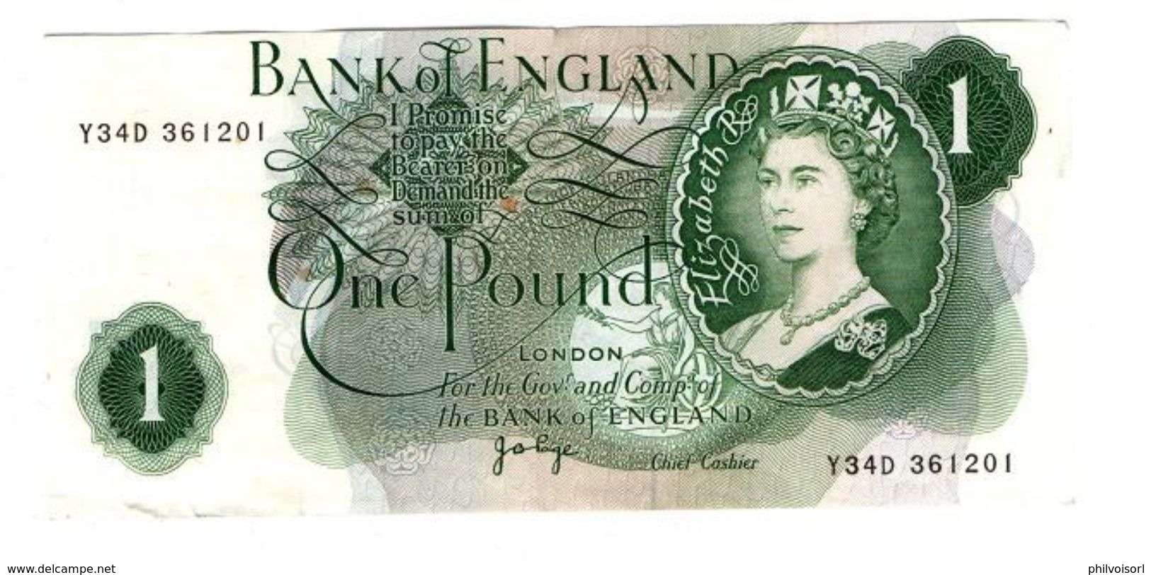 ANGLETERRE BILLET DE 1 LIVRE BON ETAT - Other - Europe