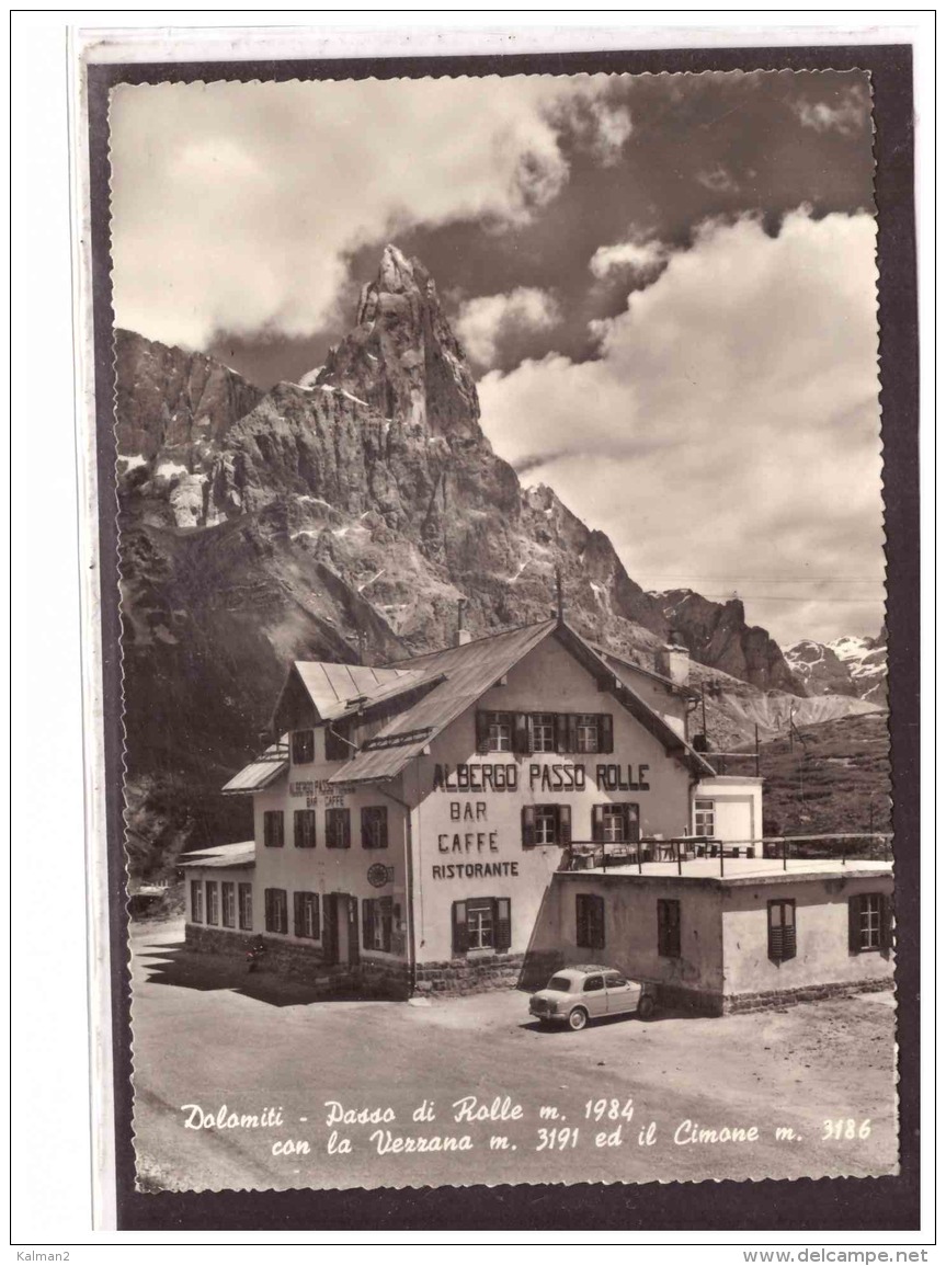 14262   -     PASSO ROLLE, Albergo Passo Rolle      /     Viaggiata - Altri & Non Classificati