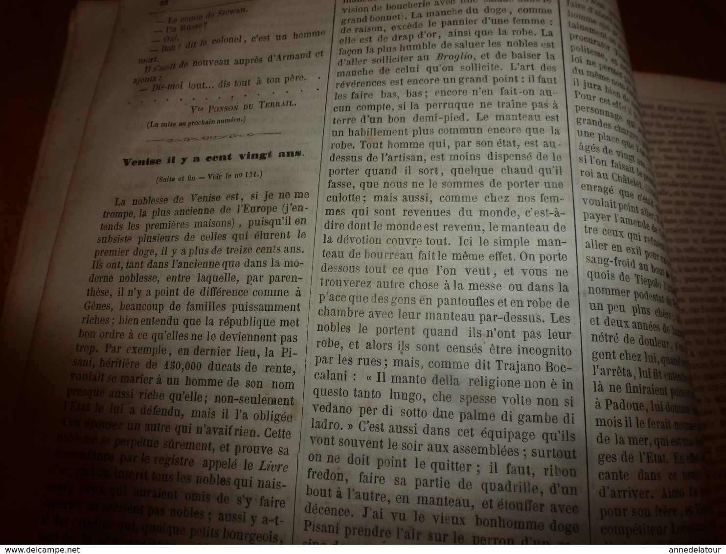 1859 LE VOLEUR: Venise -St Geoges Majeur;Le Piémont;Courrier D'Italie (il Manto Della Religione Non è Inquesto Tanto... - Riviste - Ante 1900