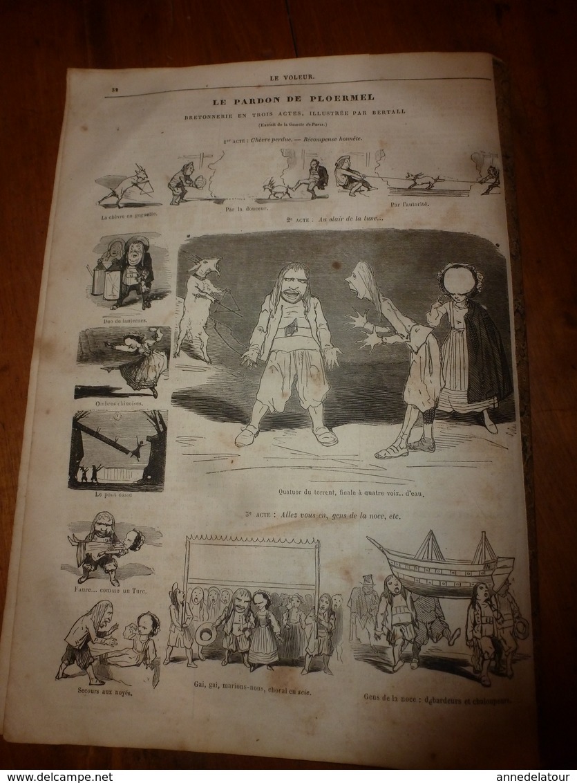 1859 LE VOLEUR: Venise -St Geoges Majeur;Le Piémont;Courrier d'Italie (il manto della religione non è inquesto tanto...