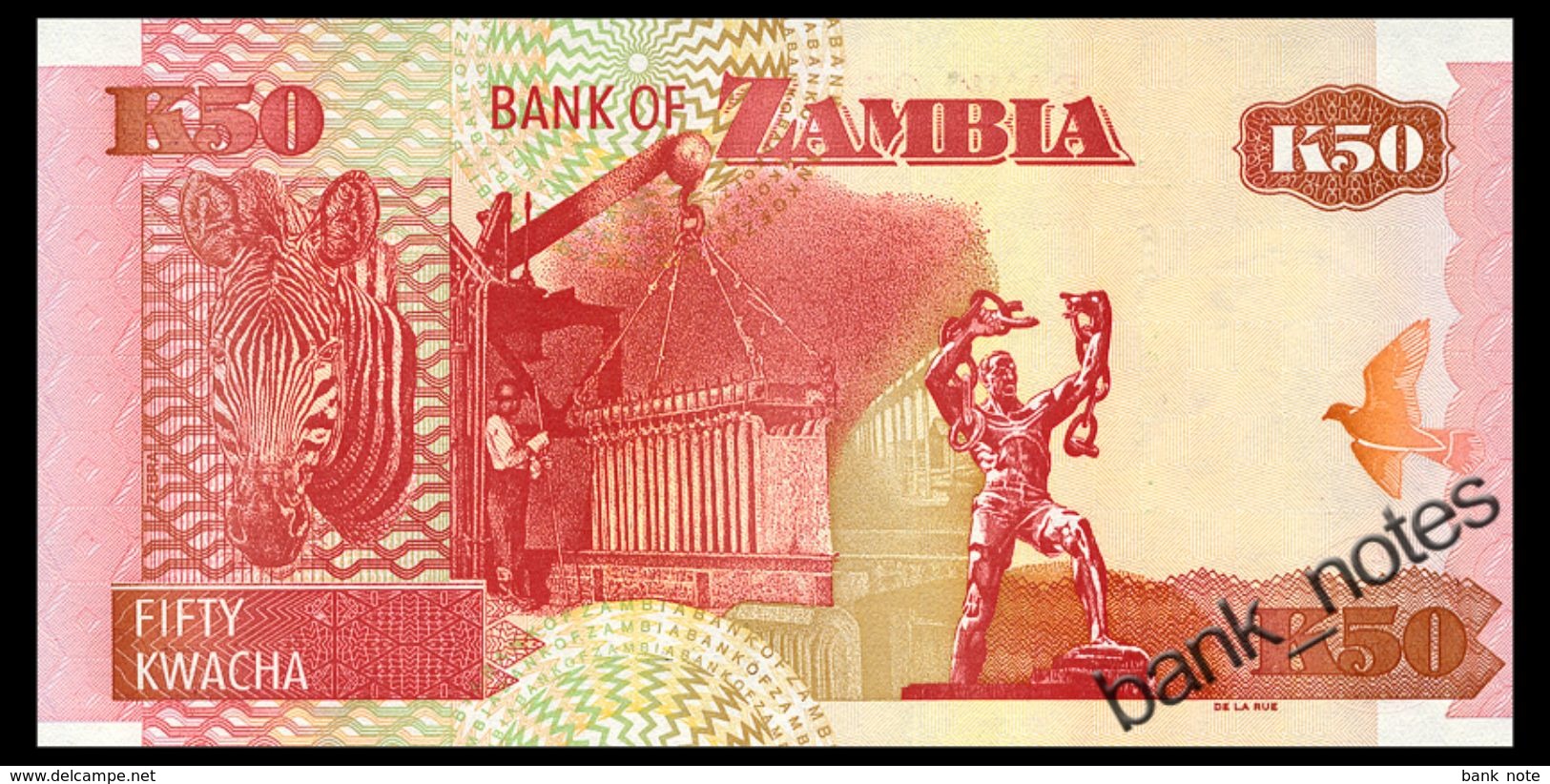 ZAMBIA 50 KWACHA 2010 Pick 37i Unc - Zambia