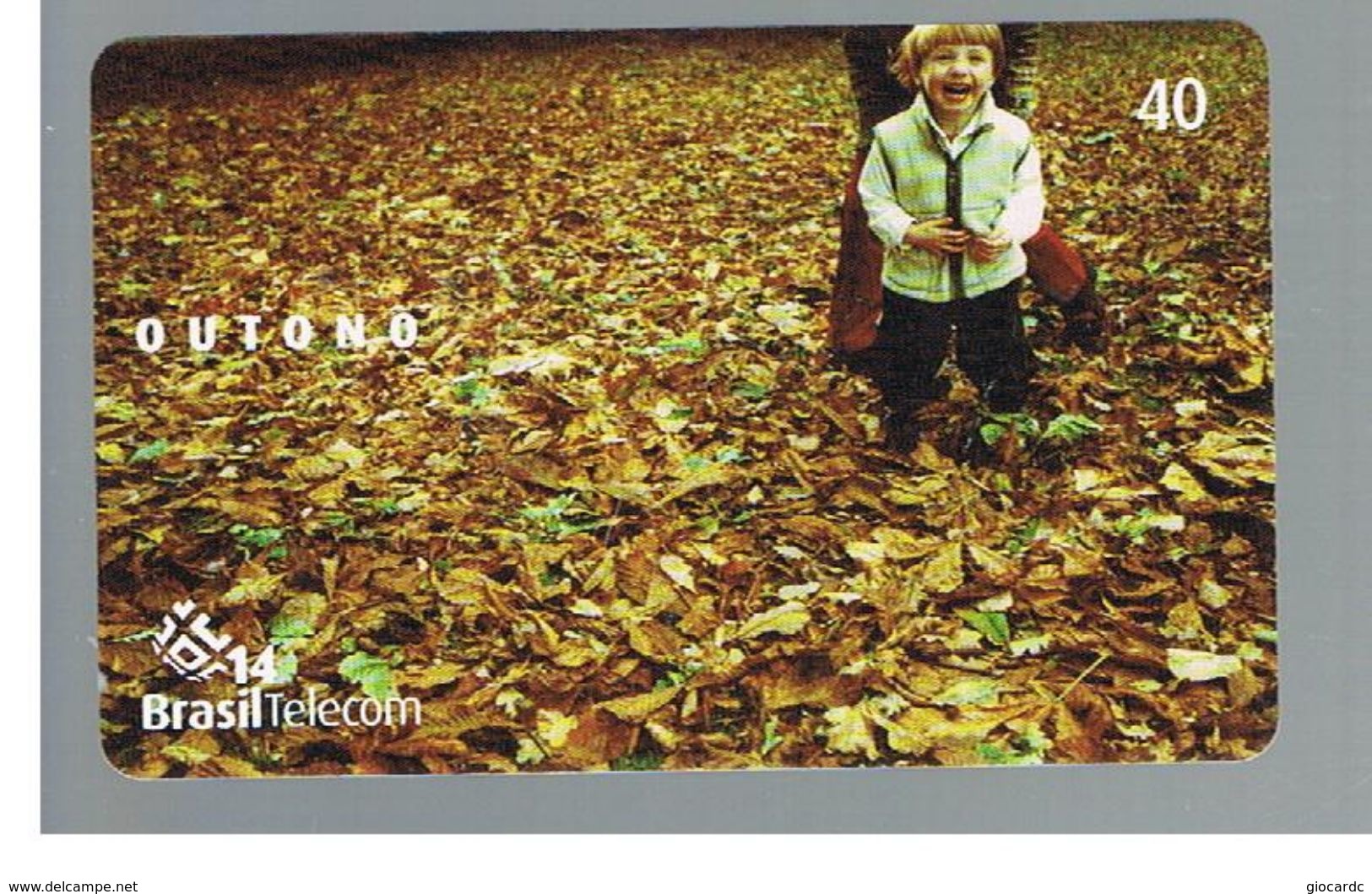 BRASILE ( BRAZIL) - BRASILTELECOM   - 2004   AUTUMN, CHILD                  - USED - RIF.10480 - Seizoenen