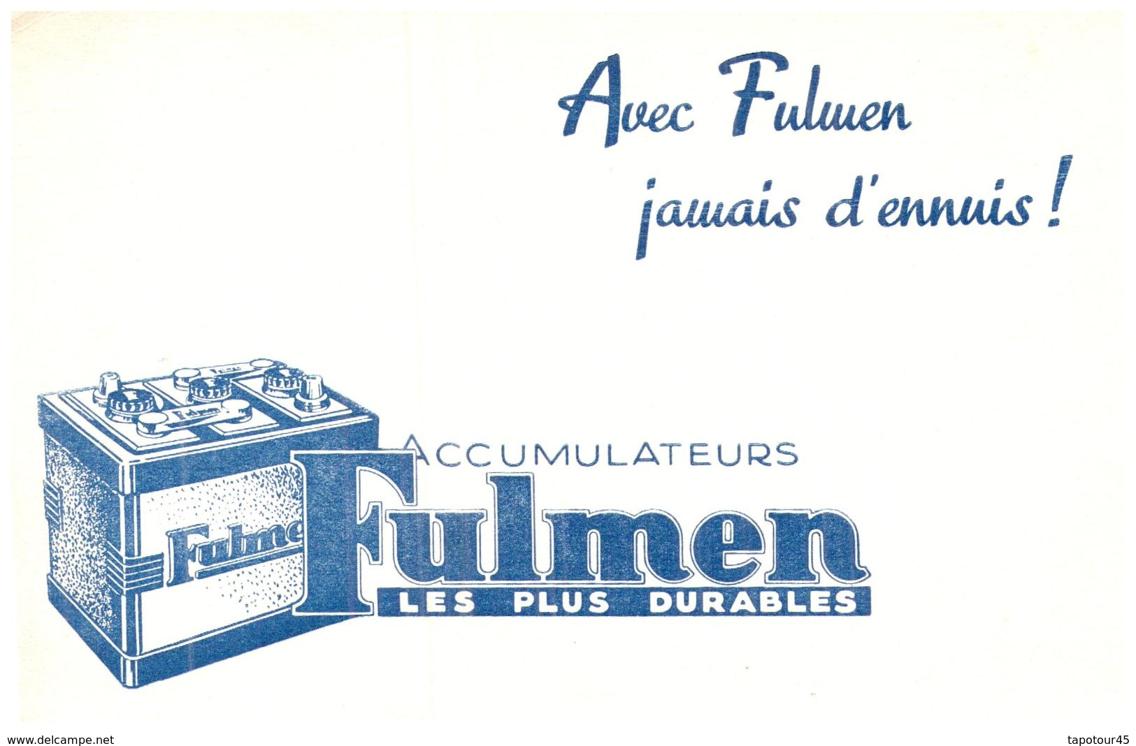 A F/Buvard Batterie "Fulmen"  (N= 1) - Auto's