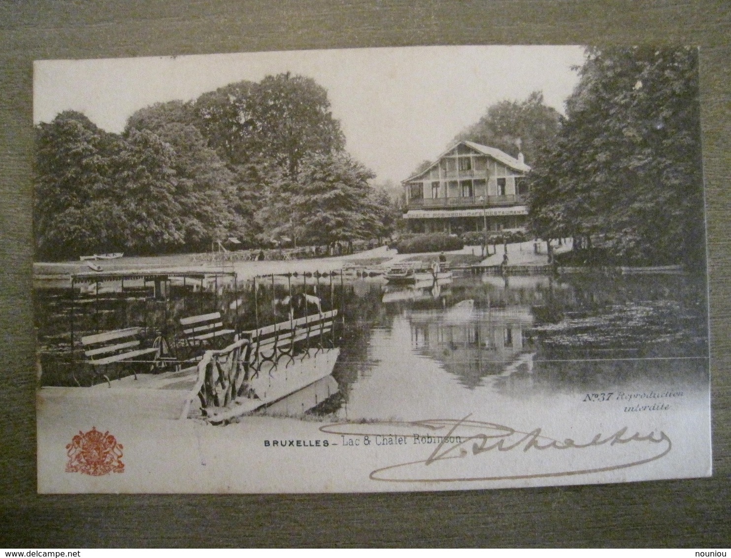 Carte Postale Grand Bazar Anspach Editeur -  N° 37 - Bruxelles - Lac & Châlet Robinson ( Brussel ) - Monuments