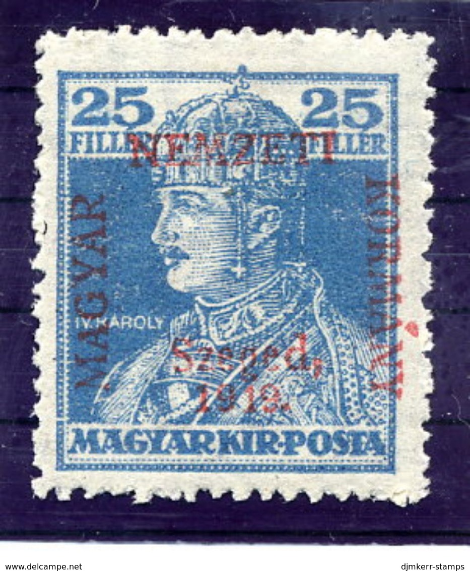 HUNGARY (SZEGED) 1919 Karl 25 F.  MNH / **.  Michel 24 - Szeged