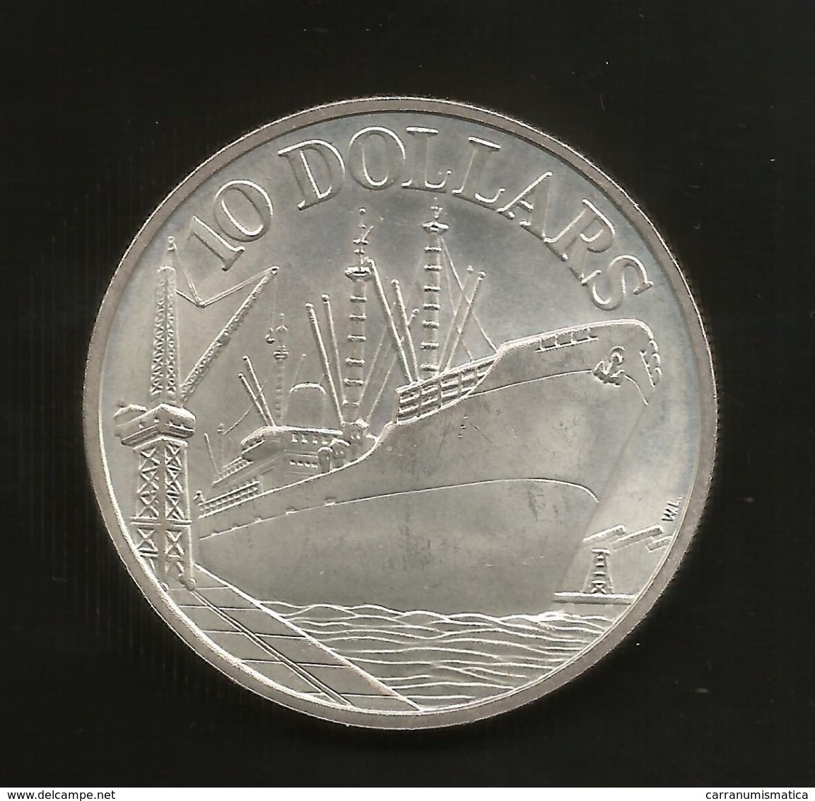 SINGAPORE - 10 DOLLARS (1975 - 10th ANNIVERSARY REPUBLIC Of SINGAPORE 1965 - 1975) Silver / Ag - Singapore