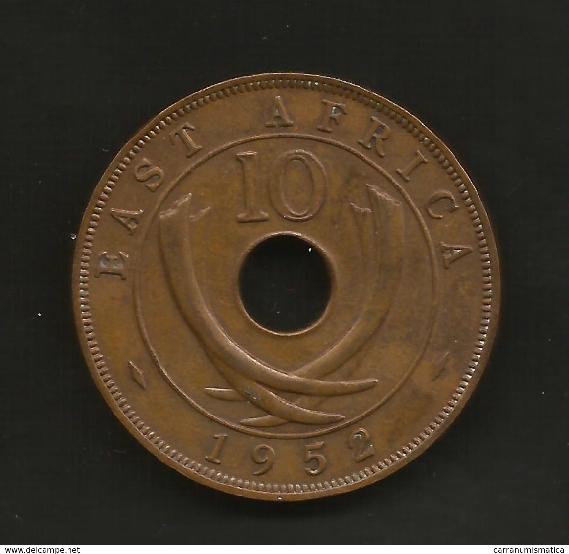 EAST AFRICA - 10 CENTS (1952) GEORGE VI - Colonie