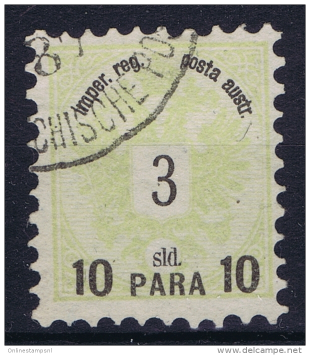 Austria Post Levant Mi Nr 14 I  Perfo 9,50 1886 Used Obl. - Eastern Austria