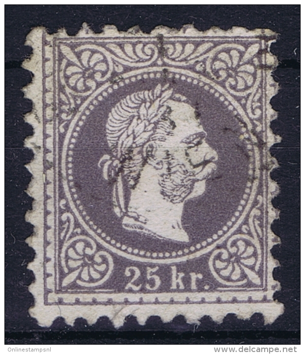 Osterreich:  Mi. 40 II B Grau Violett Obl./Gestempelt/used  1867 - Gebraucht