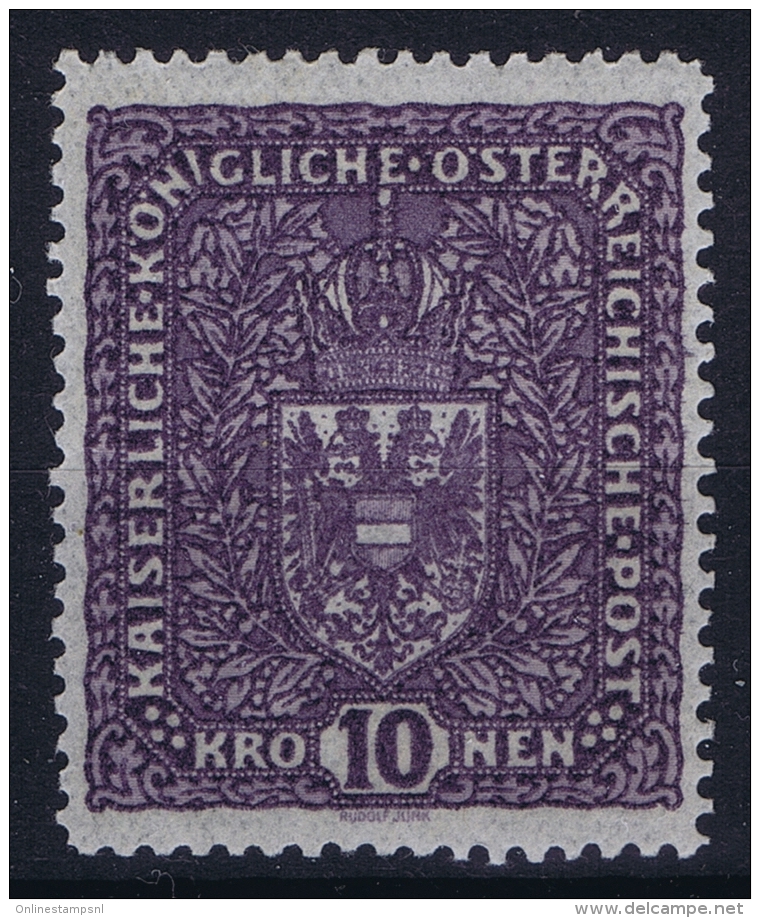 Osterreich Mi 203 Ia  Grauviolett  Postfrisch/neuf Sans Charniere /MNH/** 1916 - Ungebraucht