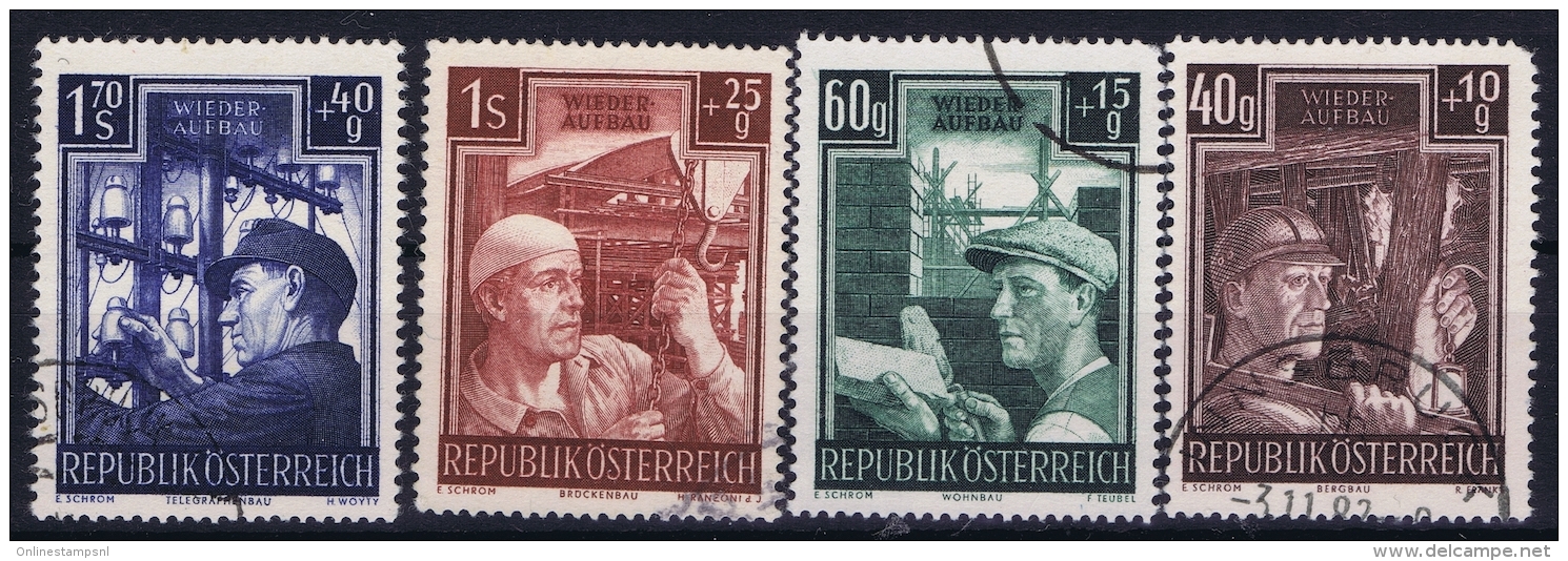 Osterreich Mi 960 - 963  Used Obl. 1951 - Gebraucht