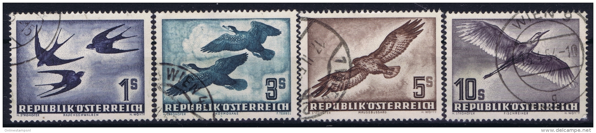 Osterreich Mi 984 - 987   Used Obl. 1953 - Autres & Non Classés