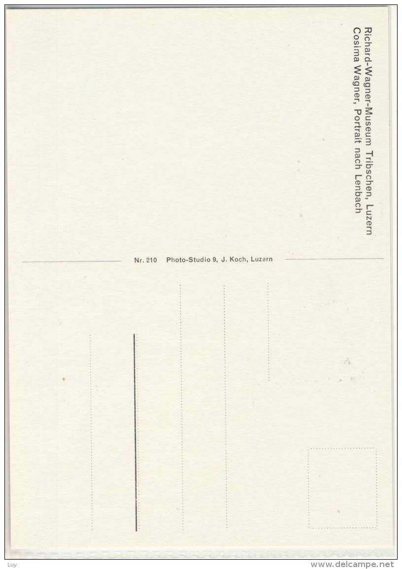 COSIMA WAGNER PORTRAIT PORTRAIT NACH LENBACH  WAGNER MUSEUM TRIBSCHEN LUZERN - Other & Unclassified