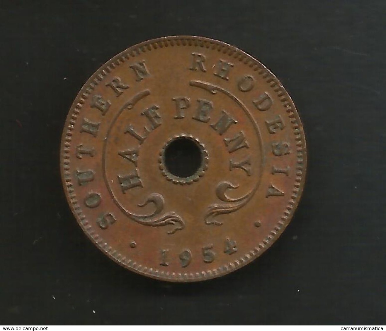 SOUTHERN RHODESIA - HALF PENNY (1954) ELIZABETH II - Rhodesia