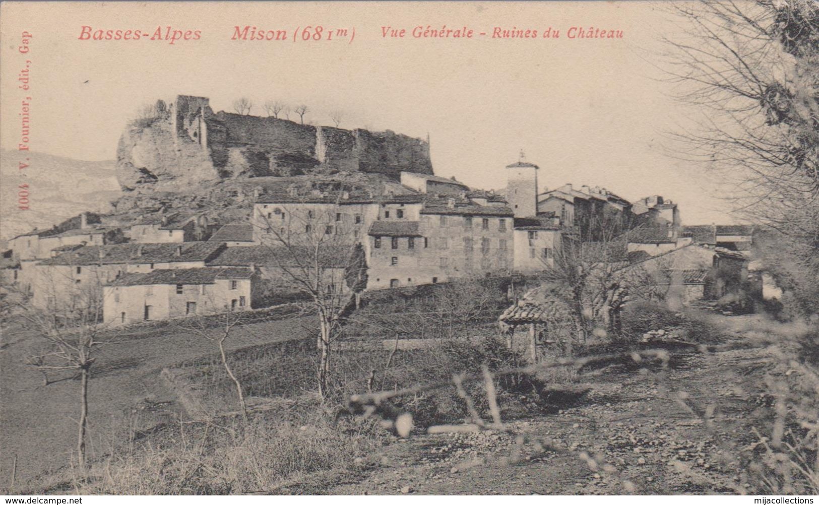 CPA 04.4 MISON Vue Générale- Ruines Du Château-maisons - Other & Unclassified