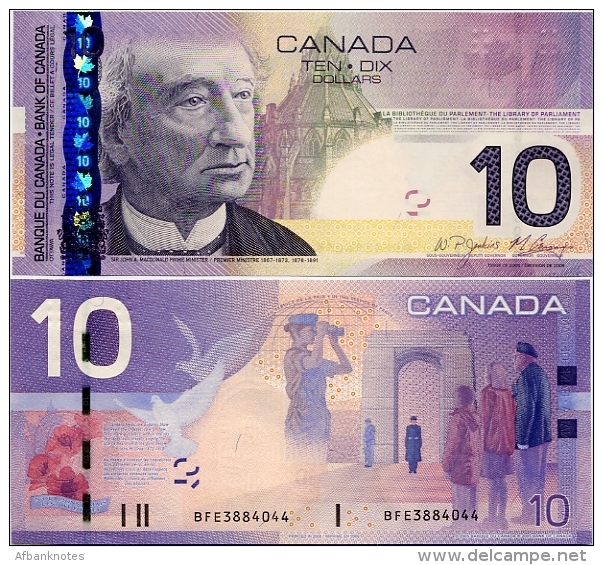 CANADA       10 Dollars       P-102Ad       2005/08       UNC - Canada