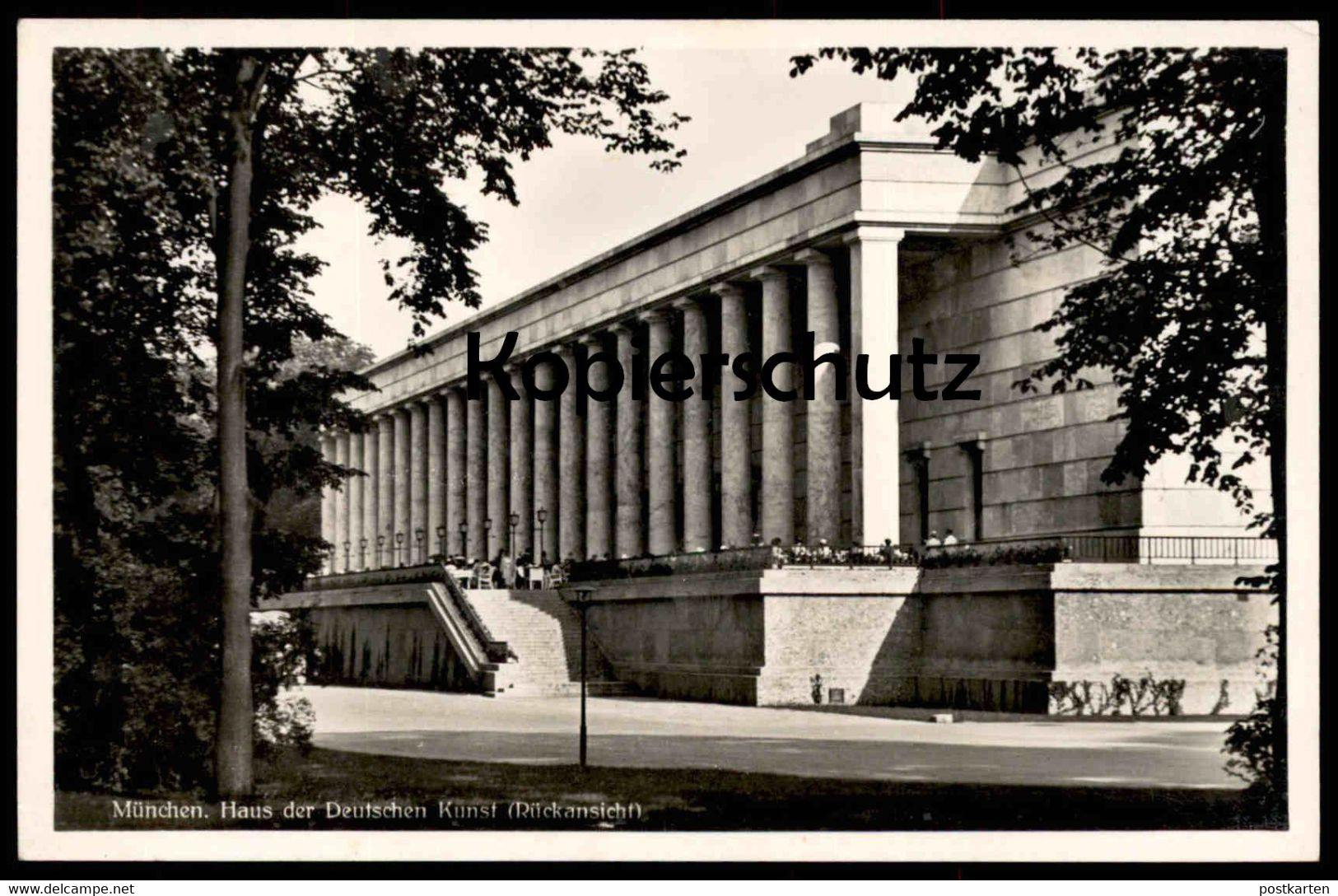 ÄLTERE POSTKARTE MÜNCHEN HAUS DER DEUTSCHEN KUNST (Rückansicht) Munich Ansichtskarte Postcard AK Cpa - Muenchen