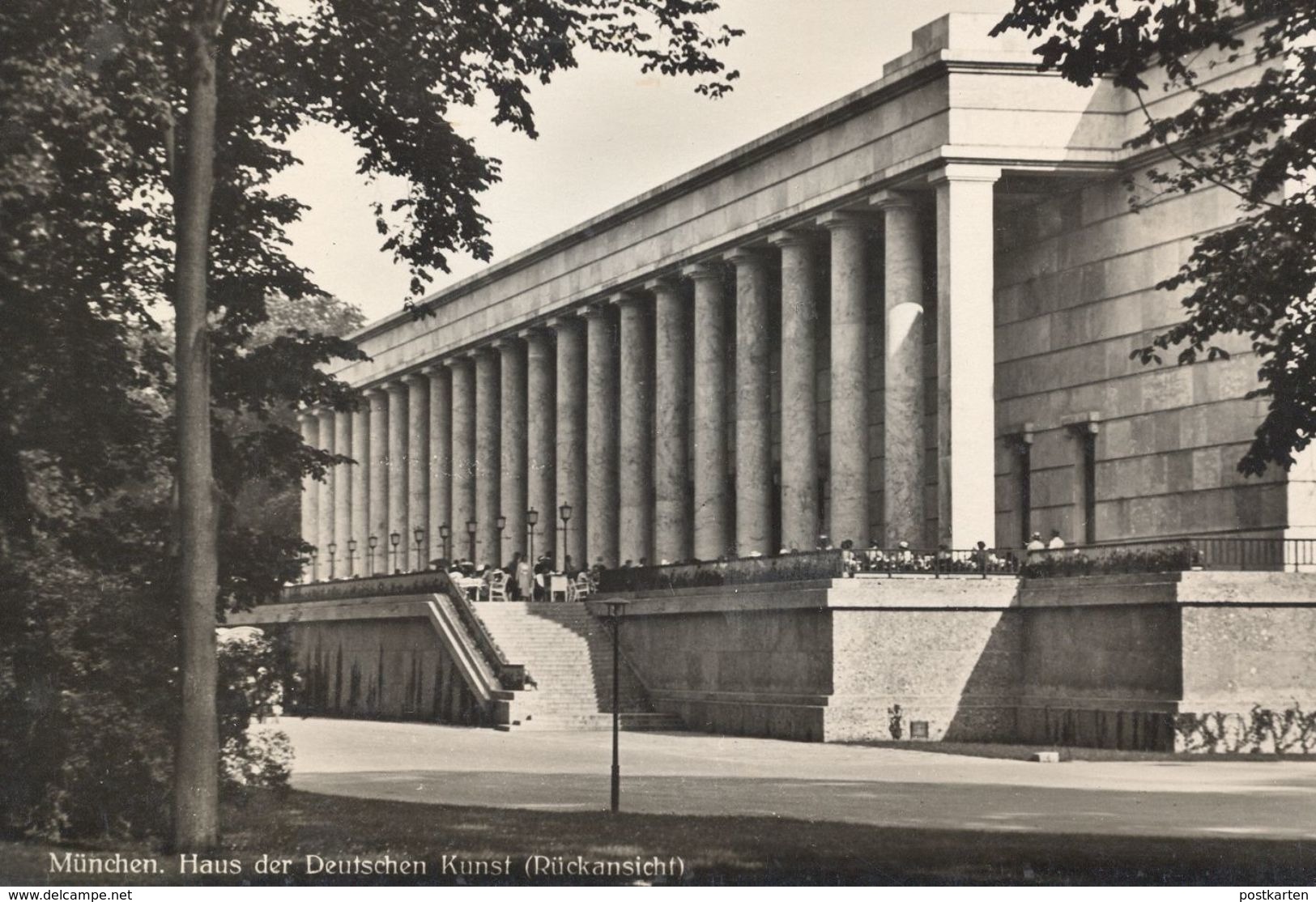 ÄLTERE POSTKARTE MÜNCHEN HAUS DER DEUTSCHEN KUNST (Rückansicht) Munich Ansichtskarte Postcard AK Cpa - Muenchen