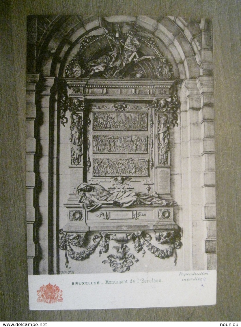 Carte Postale Grand Bazar Anspach Editeur -  N° 78 - Bruxelles - Monument De T'Serclaes - Petits Métiers