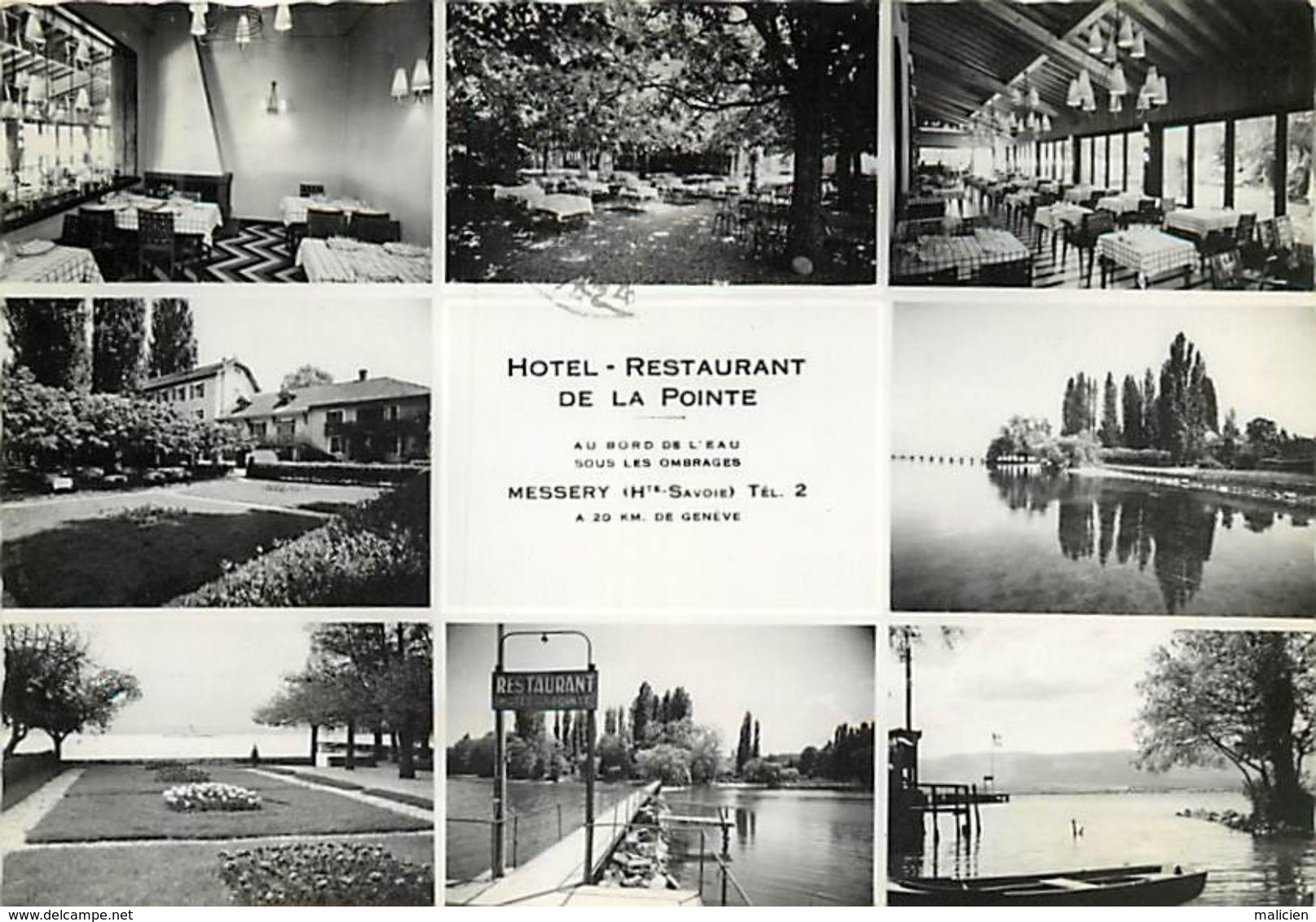 - Ref-W893- Haute Savoie - Messery - Souvenir Hotel Restaurant De La Pointe - Multi Vues - Hotels Et Restaurants - - Messery