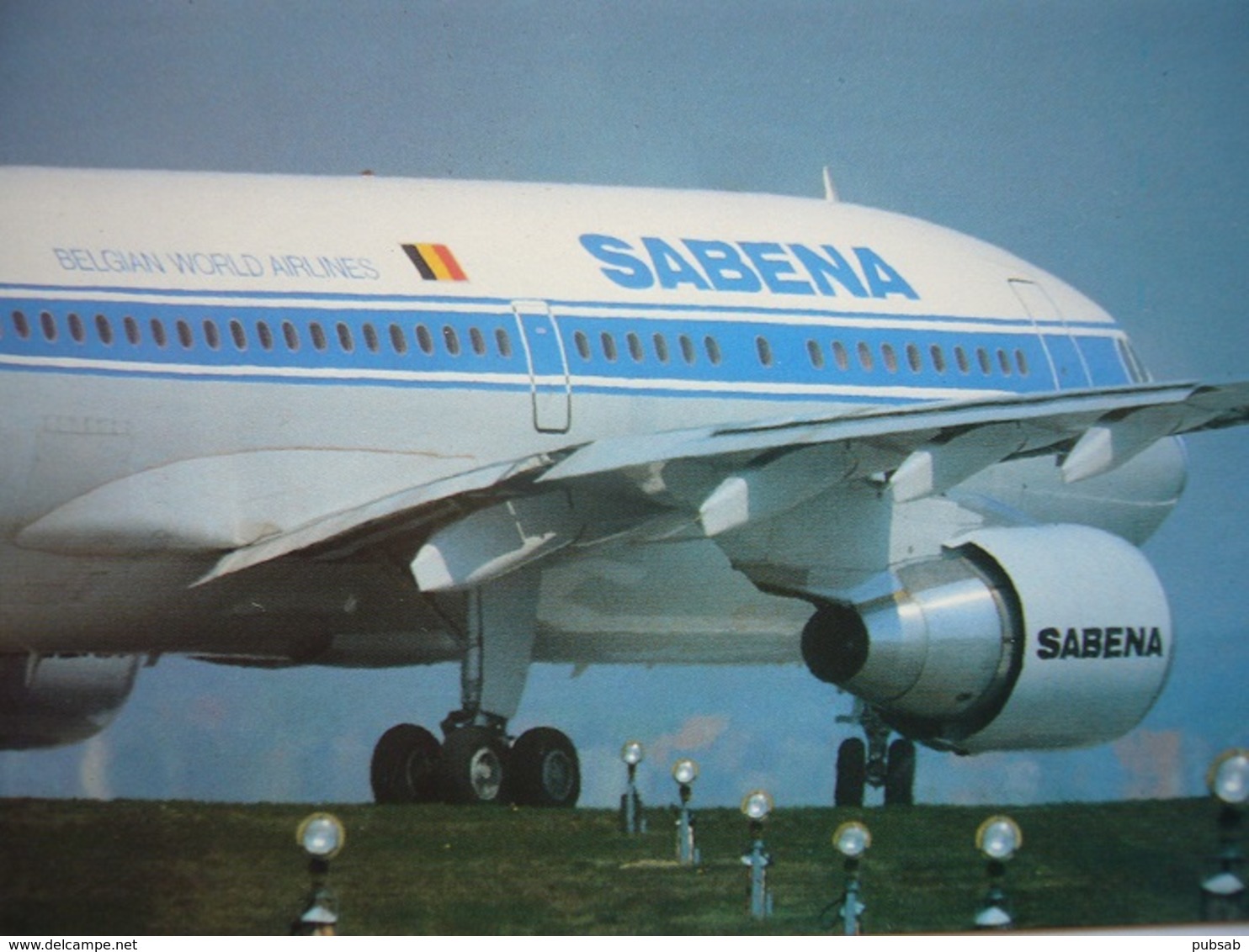 Avion / Airplane / Sabena / Airbus A310-300 / On The Runway At Brussels Airport / Airline Issue - 1946-....: Ere Moderne